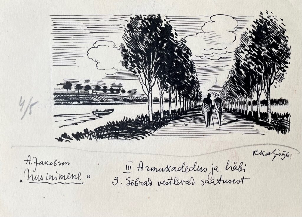 Illustratsioon raamatule "Uus inimene", 1956