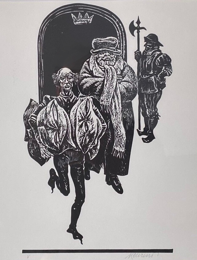 Illustratsioon raamatule "Kuningal on külm", 1977