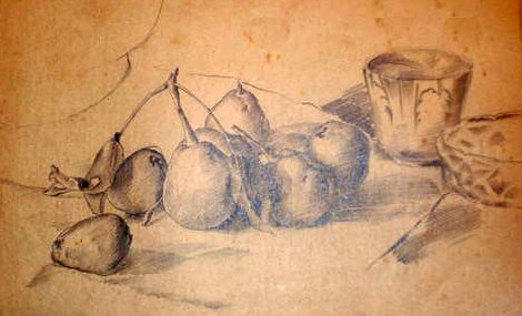 “Natüürmort pirnidega”
