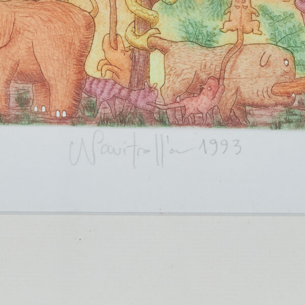NAVITROLLA Eesti Kunst Graafika Kuivnõel Sürrealism Kaasaegne kunst