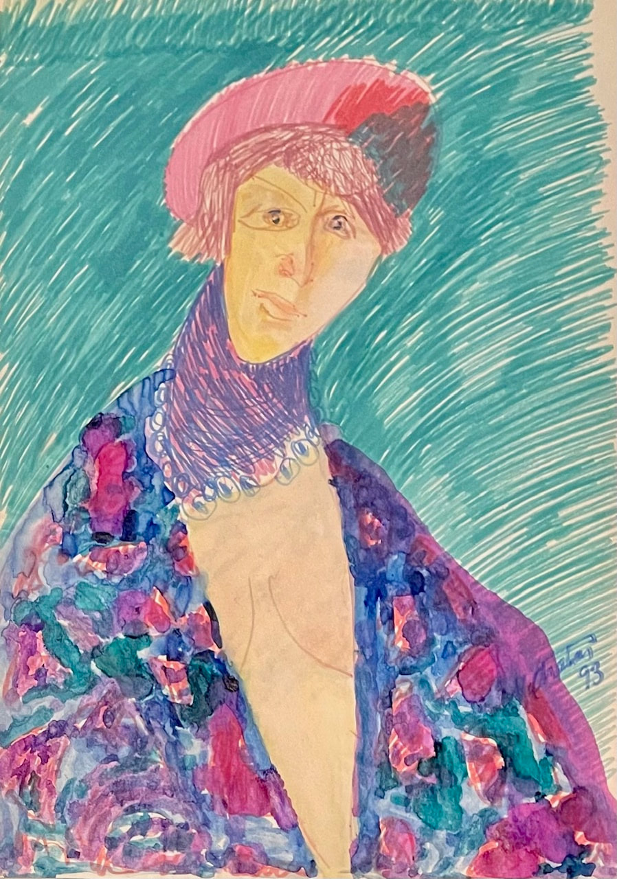 “Naine punase baretiga”, 1993
