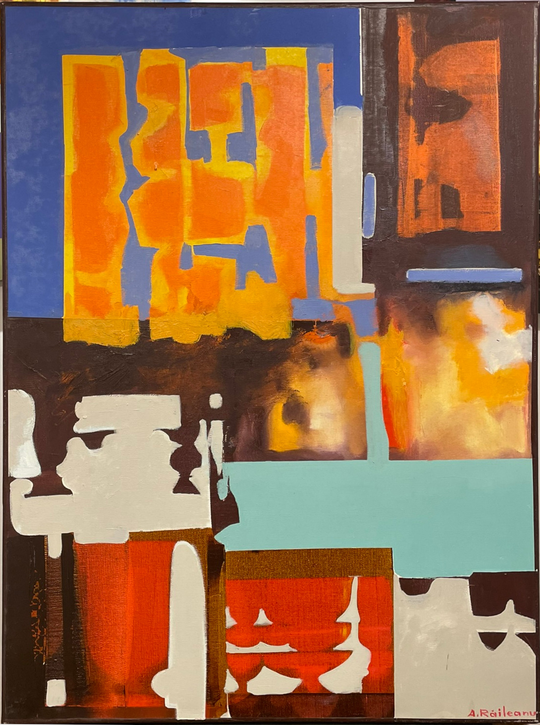 RAILEANU, Arcadie Eesti Kunst Maal Akrüül Abstraktsionism Kaasaegne kunst
