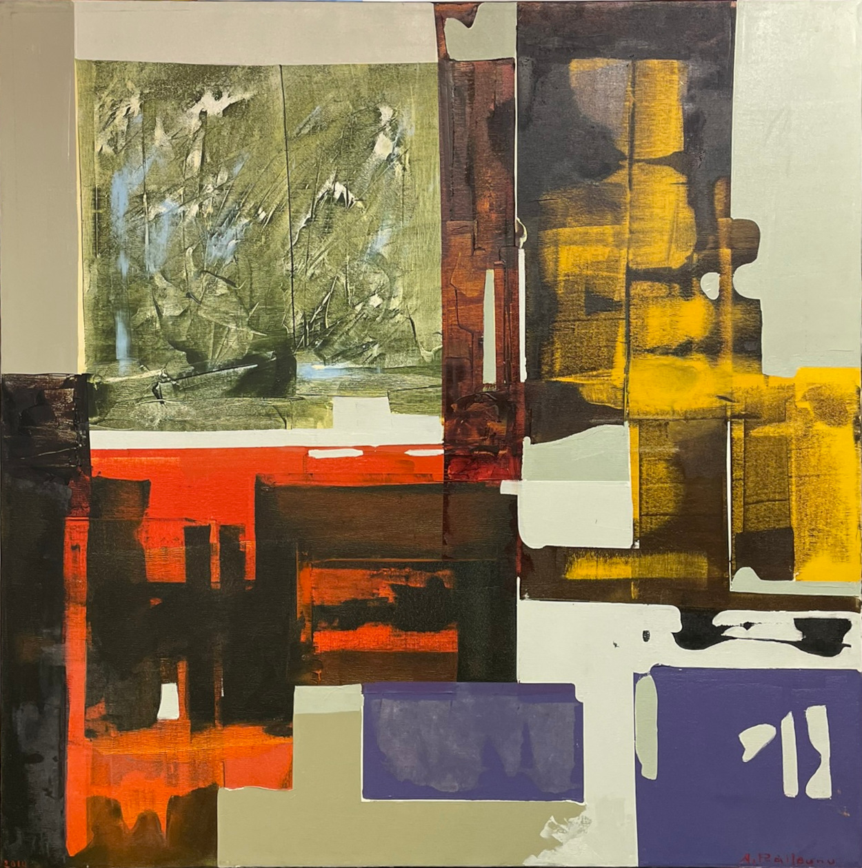 RAILEANU, Arcadie Eesti Kunst Maal Akrüül Abstraktsionism Kaasaegne kunst